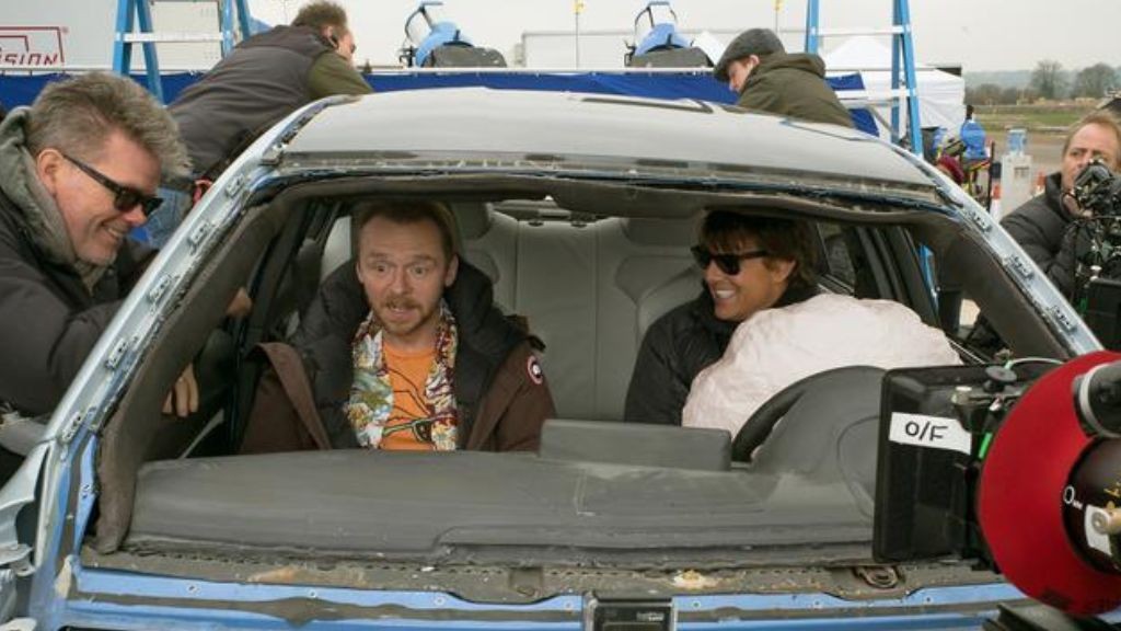Simon Pegg and Tom Cruise in the Mission: Impossible franchise
