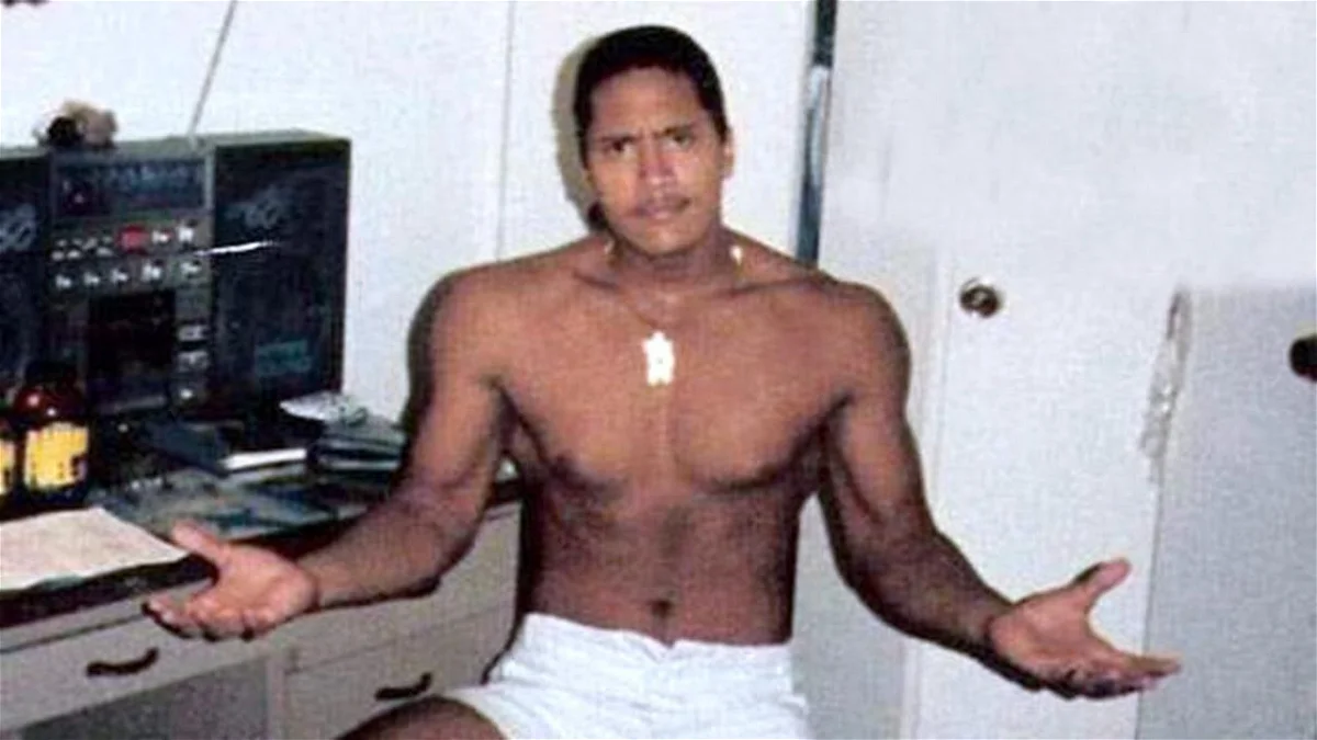 Dwayne Johnson in the early ages of his life 