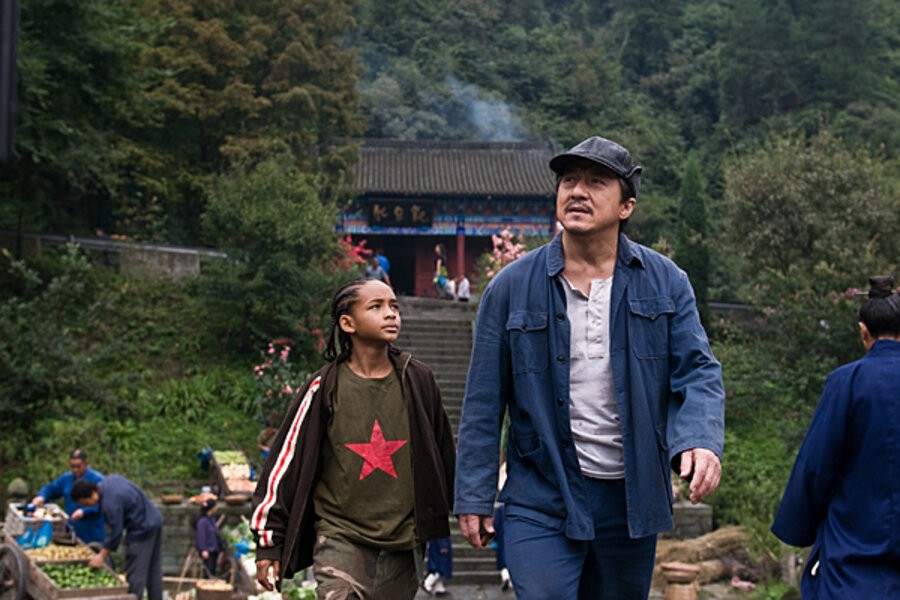 Jaden Smith and Jackie Chan in The Karate Kid (2010)