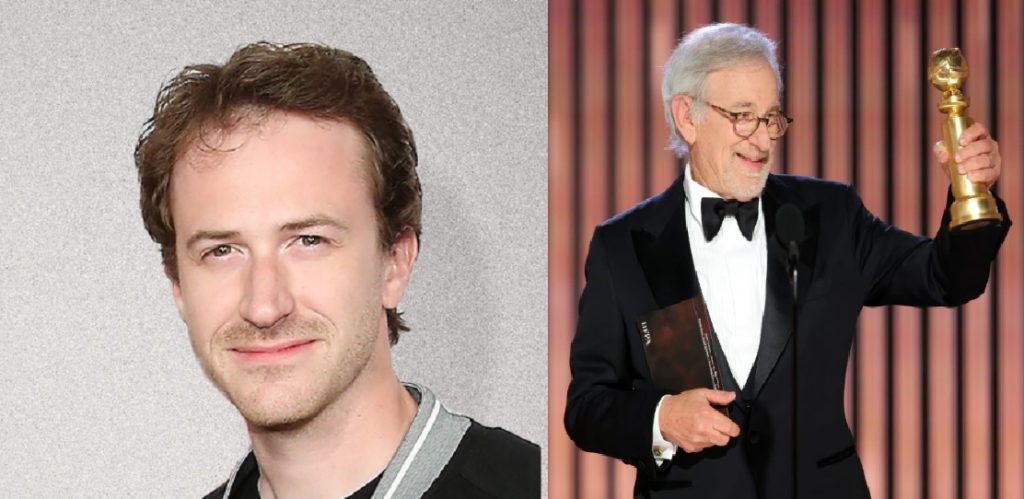 Steven Spielberg and Joseph Mazzello