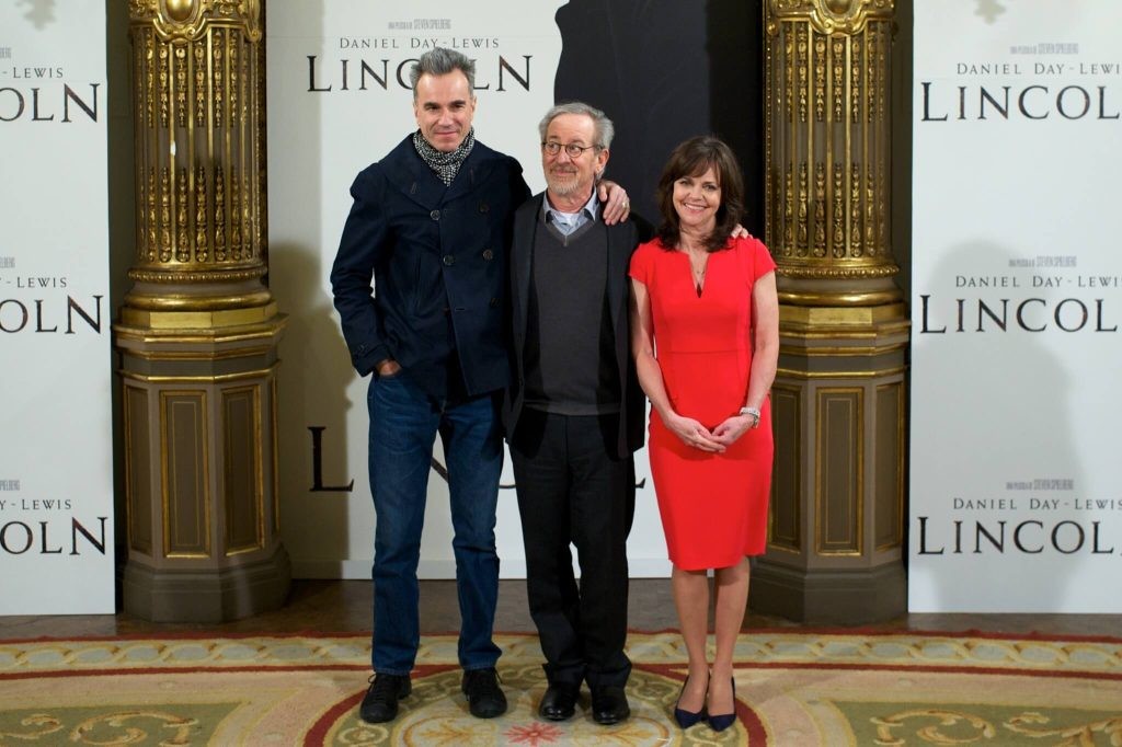 Daniel Day-Lewis, Steven Spielberg, and Sally Field