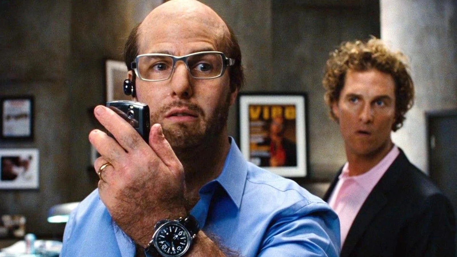 Tom Cruise and Matthew McConaughey in a still from Tropic Thunder