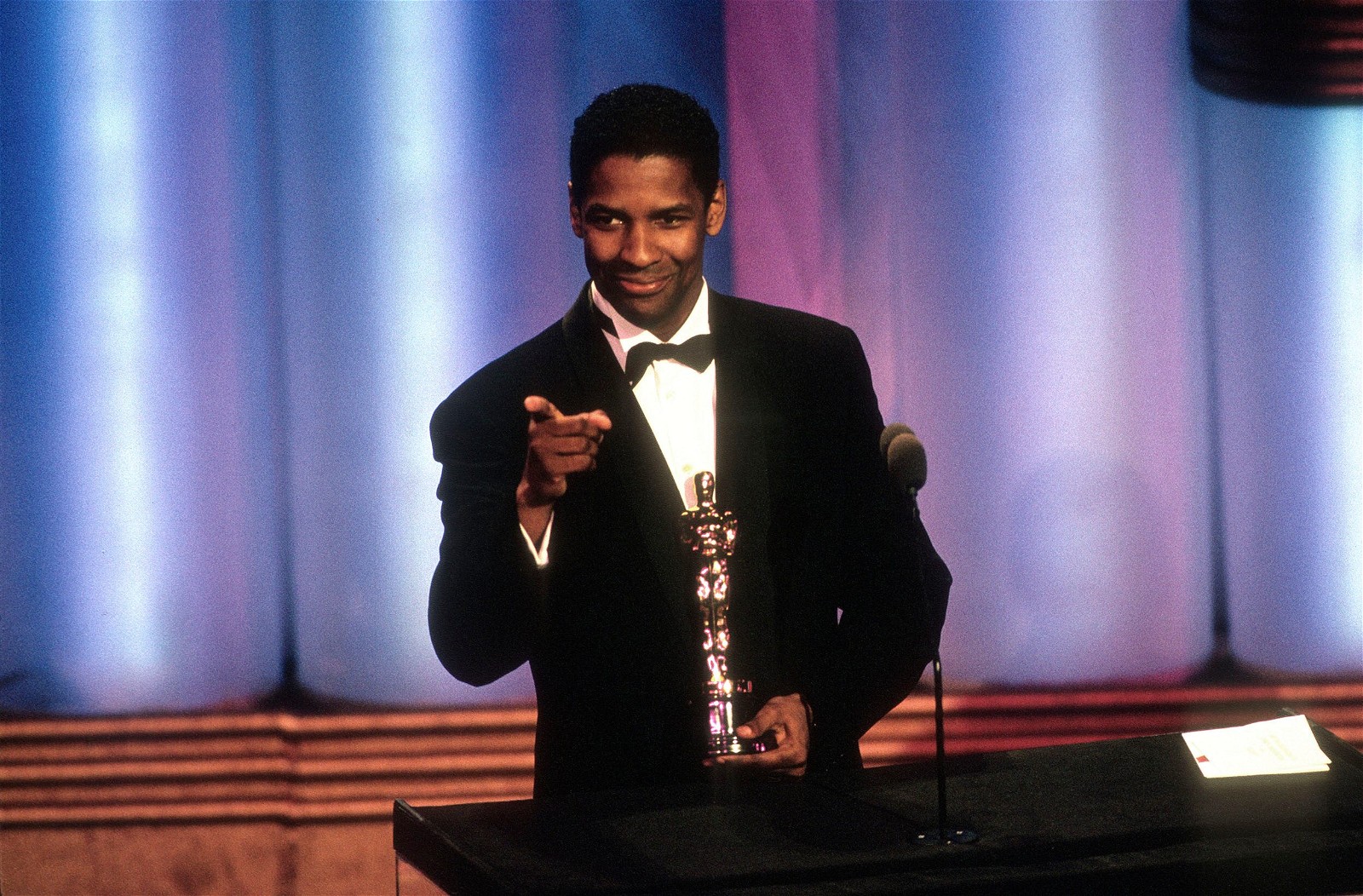 Denzel Washington at the Oscars