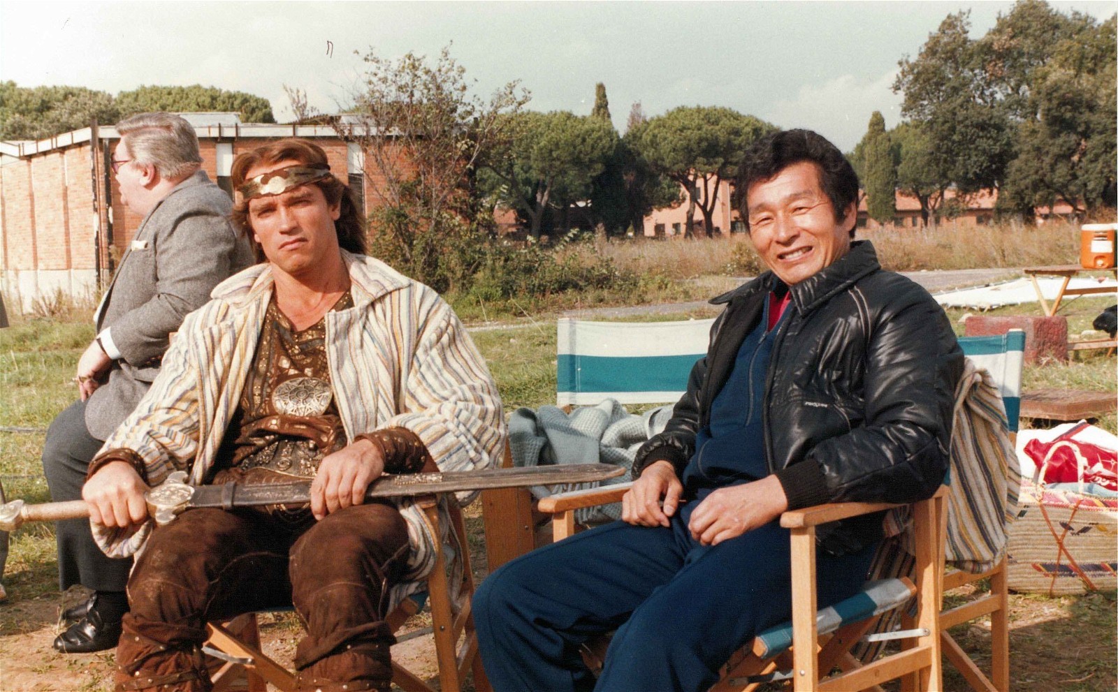 The renowned actor with his late sensei Kiyoshi Yamazaki 