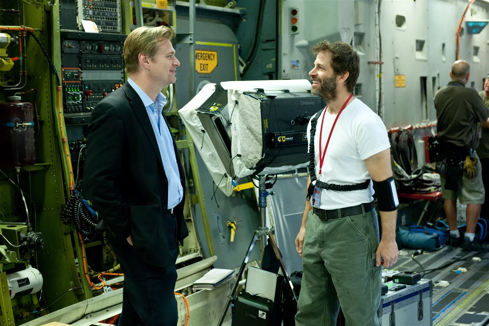 Christopher Nolan with Zack Snyder