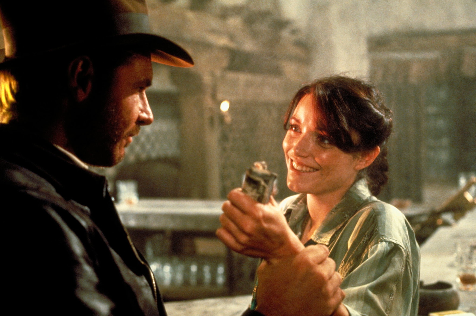 Harrison Ford and Karen Allen in a still from Indiana Jones and Raiders of the Lost Ark