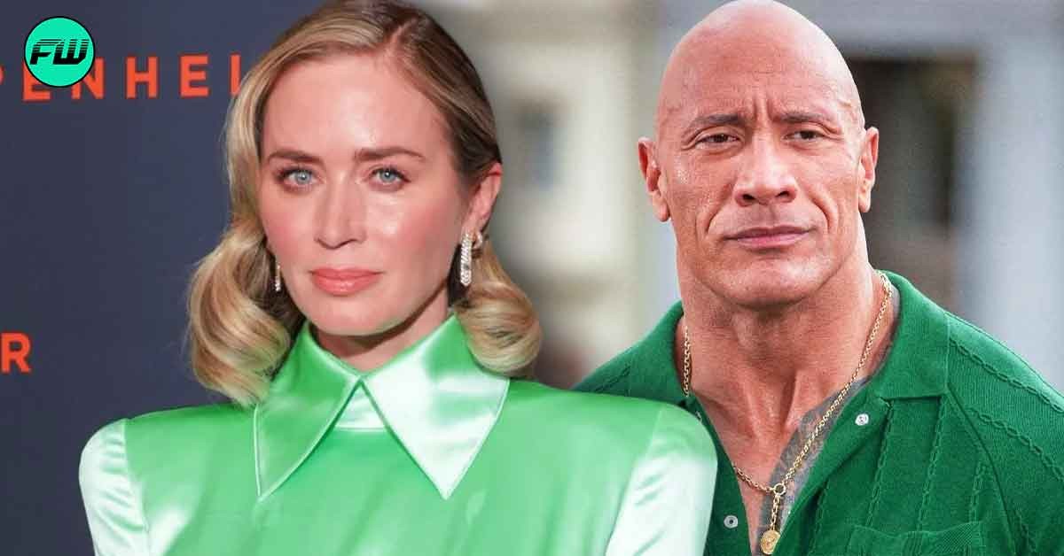 Emily Blunt Called Dwayne Johnson a “Lunatic” After His Insane Spinning Stunt While Filming $221M Movie