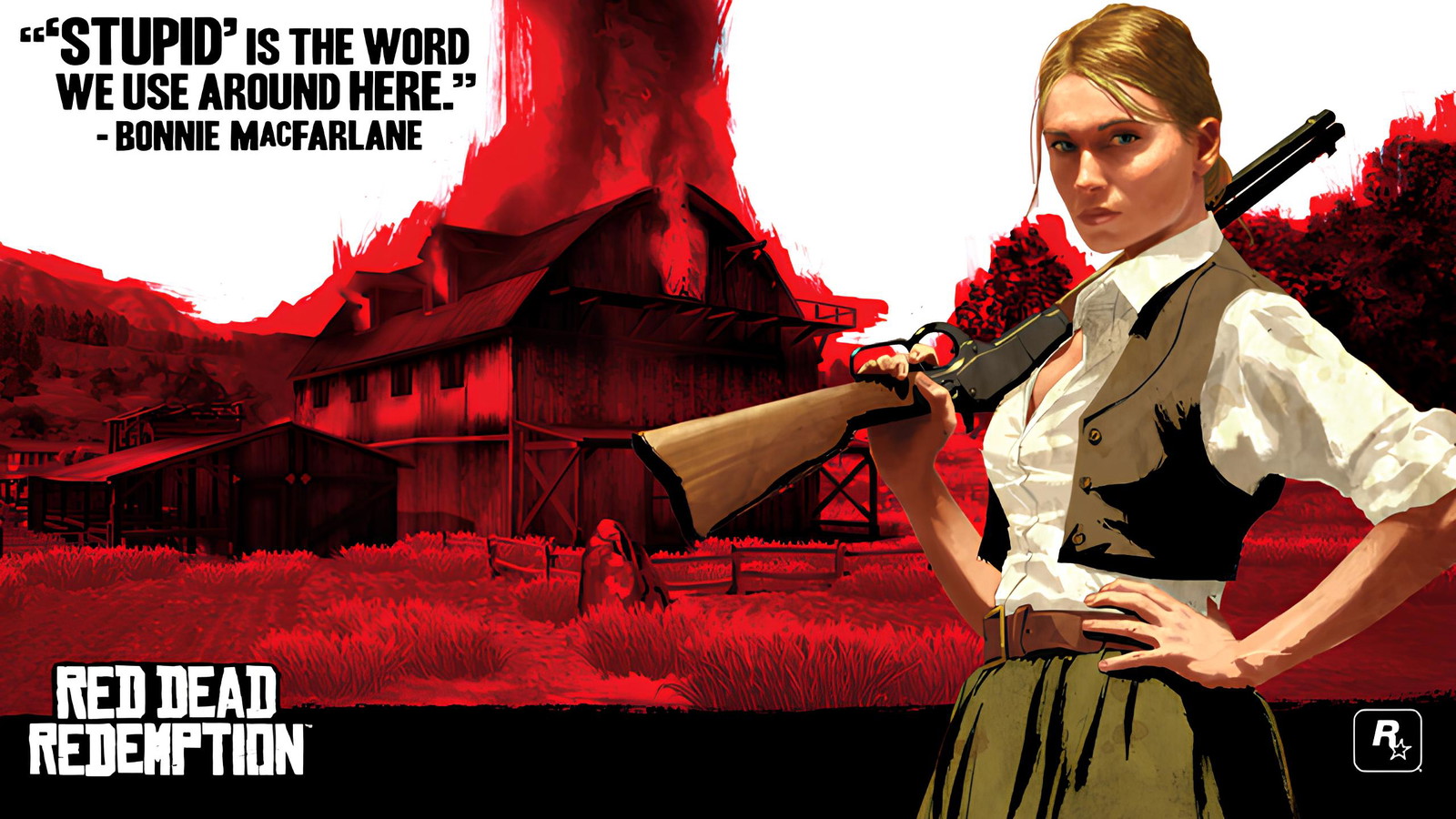 Bonnie MacFarlane artwork from Red Dead Redemption