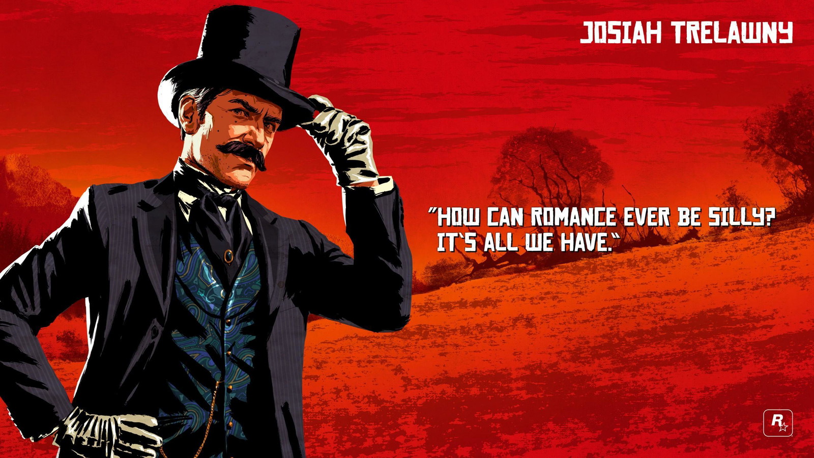 Josiah Trelawny artwork from Red Dead Redemption