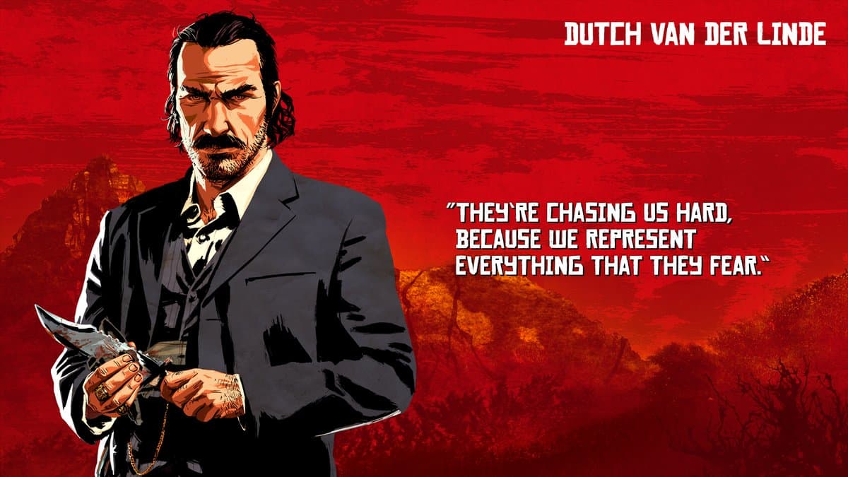 Dutch Van Der Linde's artwork from Red Dead Redemption