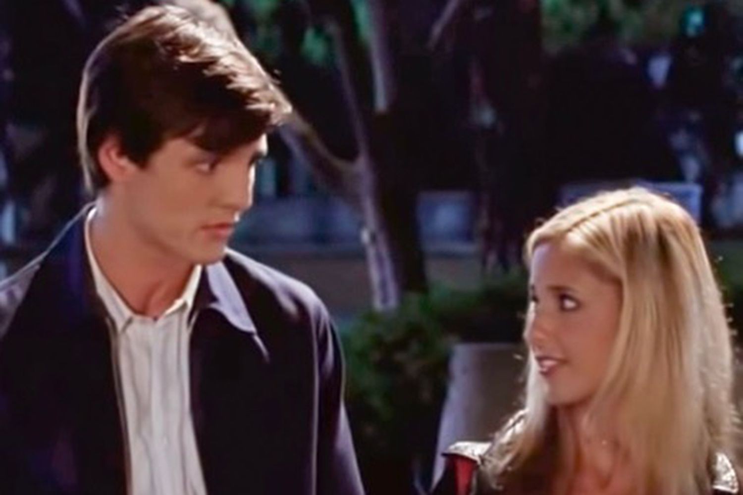 A young Pedro Pascal and Sarah Michelle Gellar in Buffy the Vampire Slayer