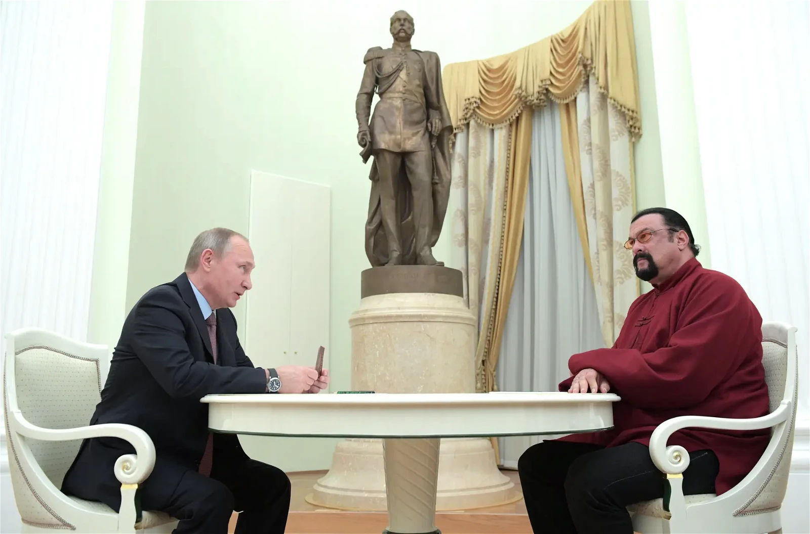 Steven Seagal with Russian President Putin
