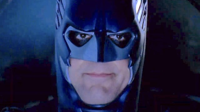 George Clooney as Batman in 1997’s Batman and Robin. 