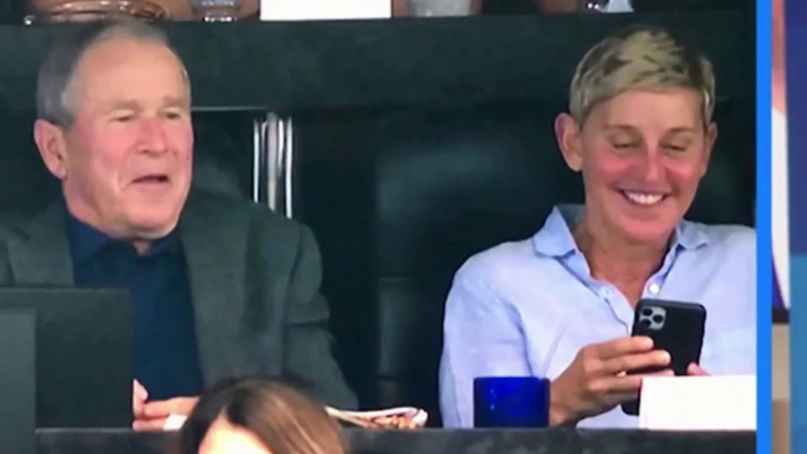 George W. Bush and Ellen DeGeneres