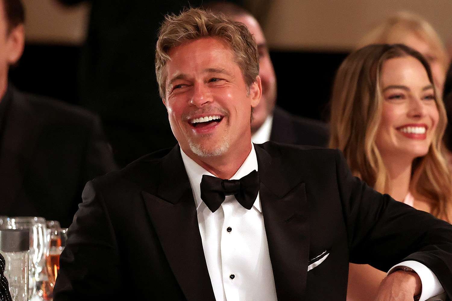 Brad Pitt at the 2023 Golden Globes