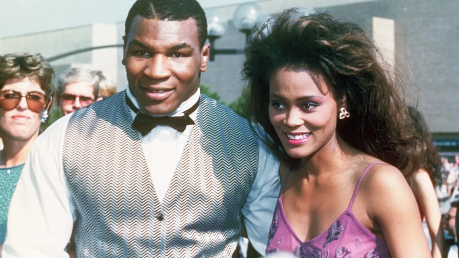 Tyson with ex-wife Robin Givens