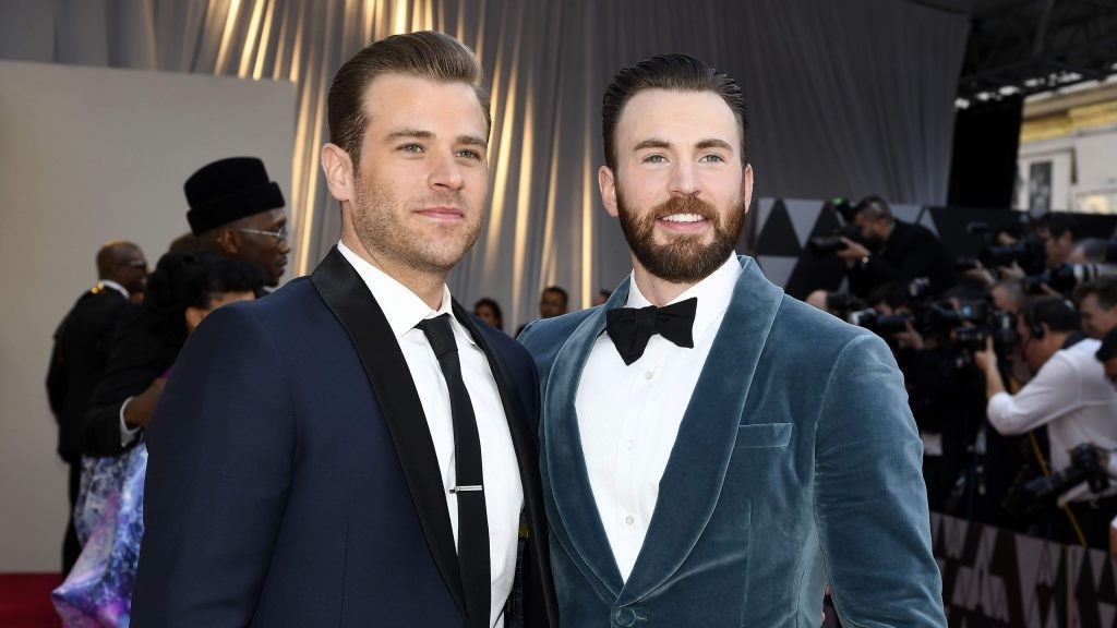Chris Evans with younger brother Scott Evans