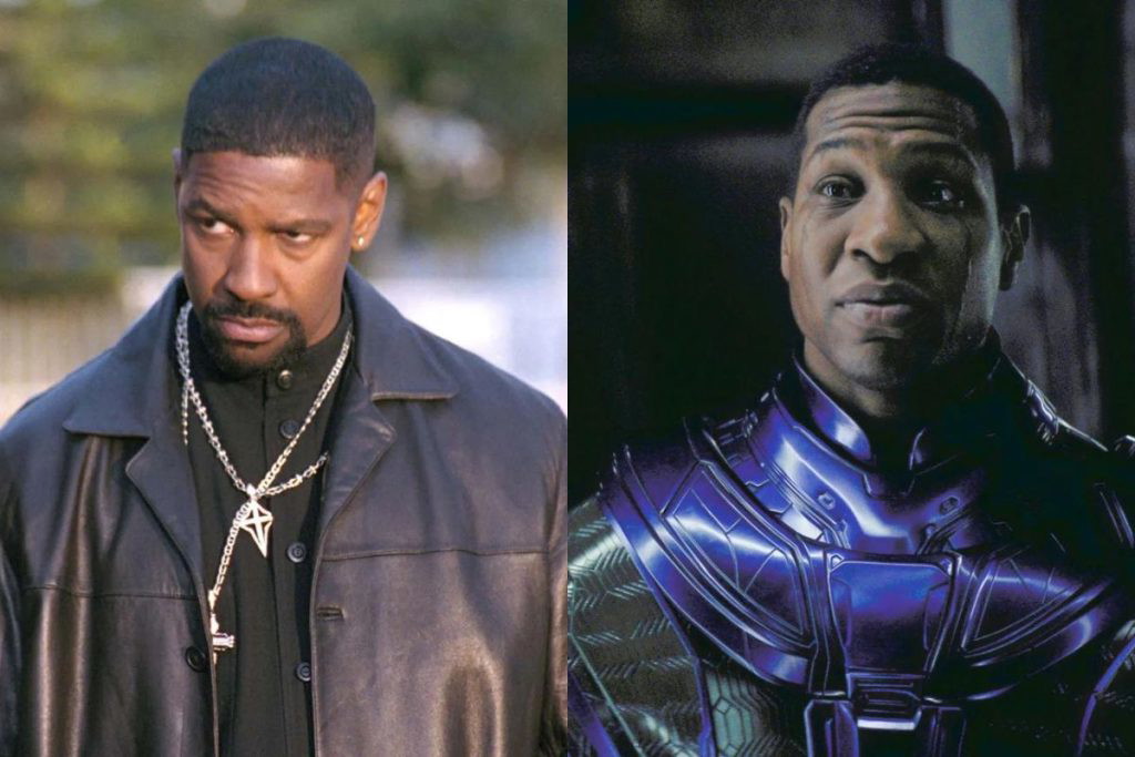 Left: Denzel Washington, Right: Jonathan Majors