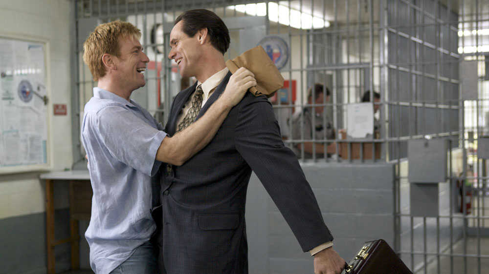 A still from I Love You Phillip Morris 