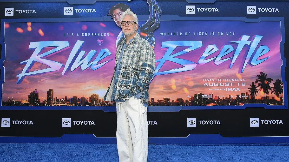 James Gunn in Blue Beetle promotion