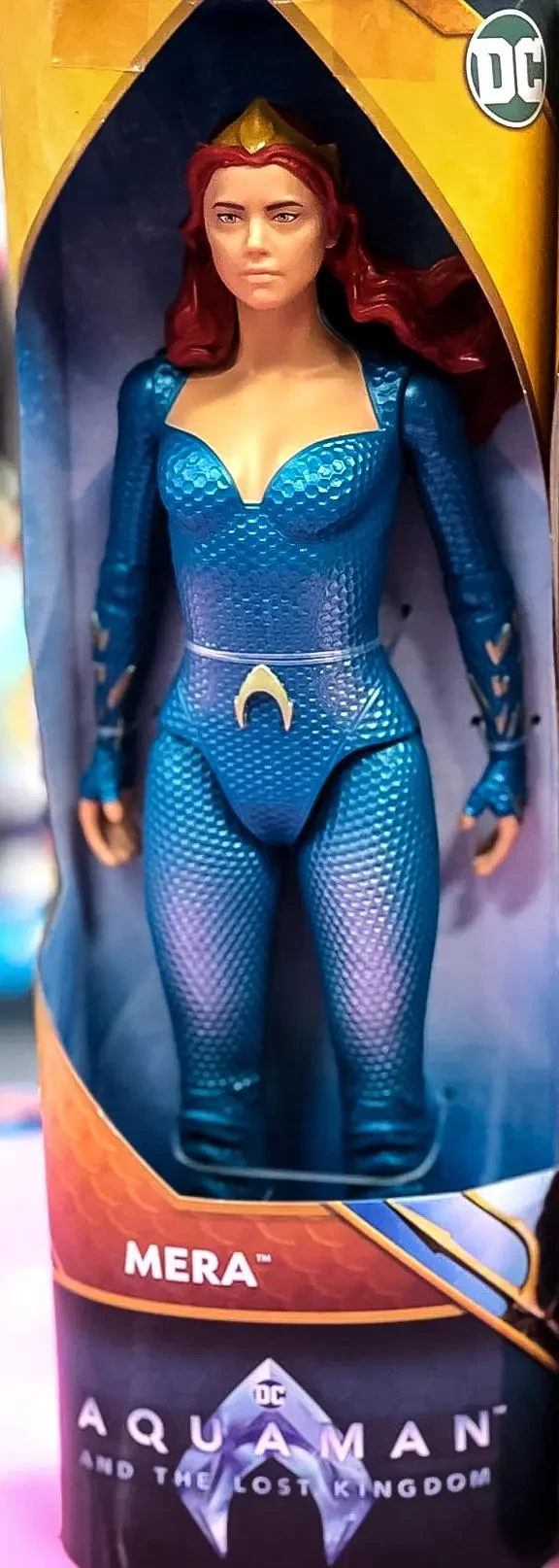 The newly released toy featuring Mera's first look from Aquaman 2