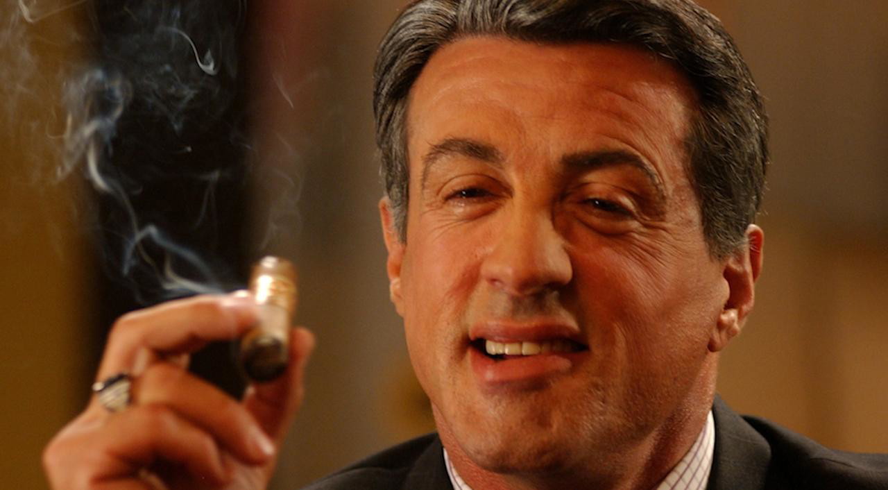 Sylvester Stallone smoking