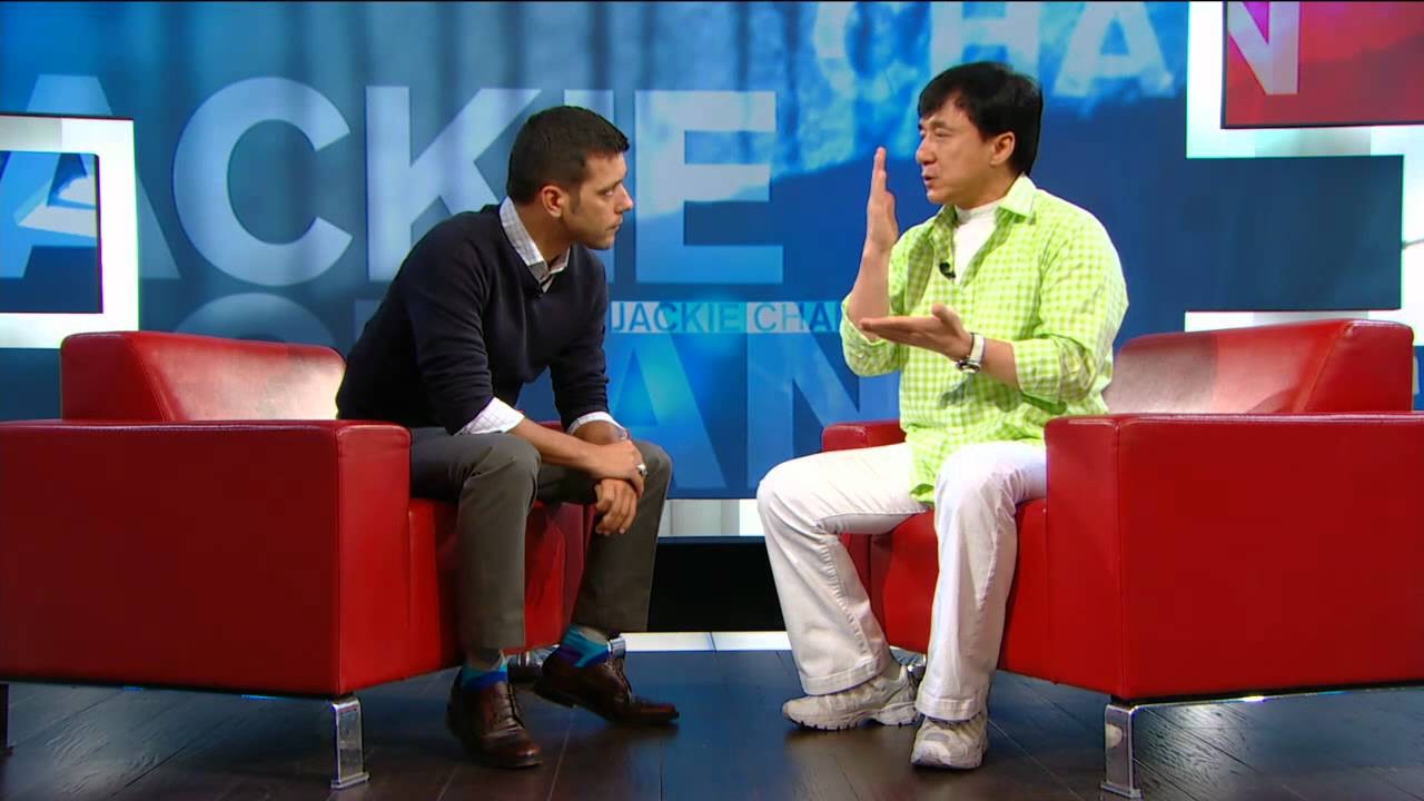 Jackie Chan with George Stroumboulopoulos
