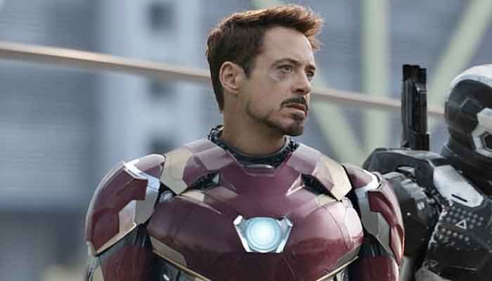 Robert Downey Jr. as Iron Man in the MCU