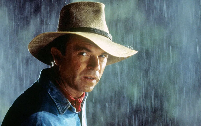 Sam Neill in a still from Jurassic Park