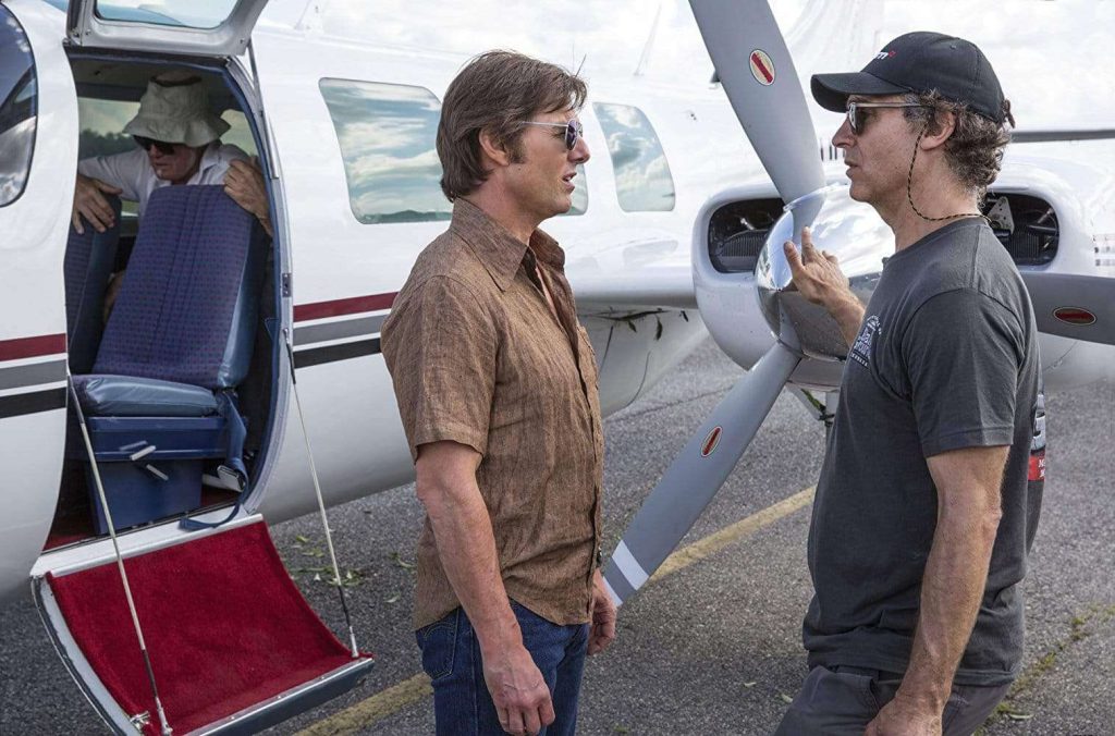 Tom Cruise and Doug Liman on the sets of American Made 