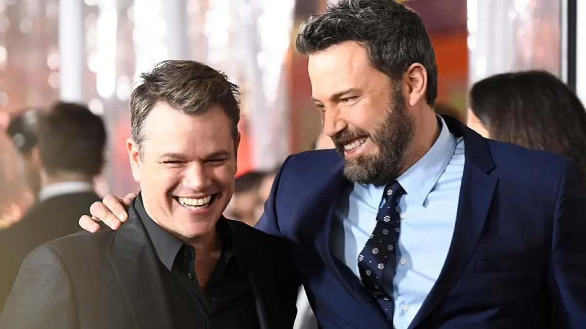 Ben Affleck and Matt Damon at an evenet