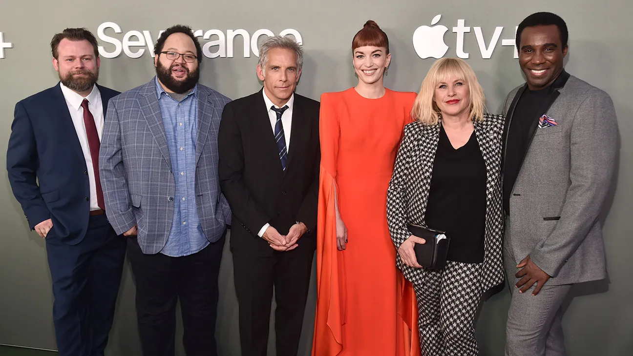 Ben Stiller with the crew of Severance