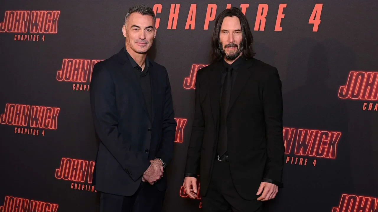 Stahelski with Keanu Reeves in an event