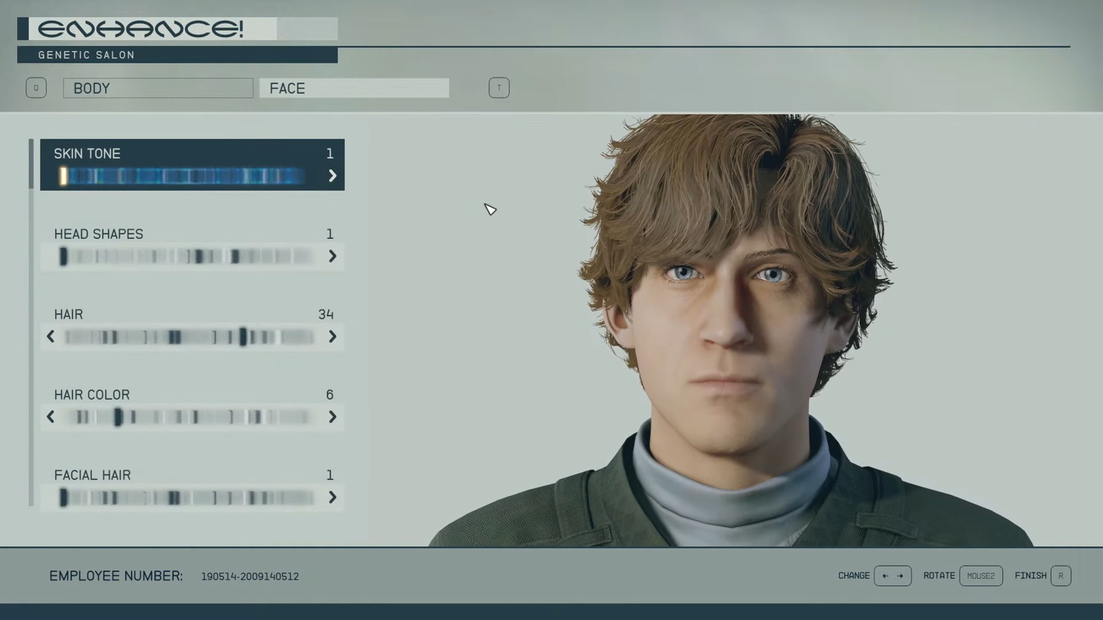 Character Customization used to recreate Todd Howard in Starfield