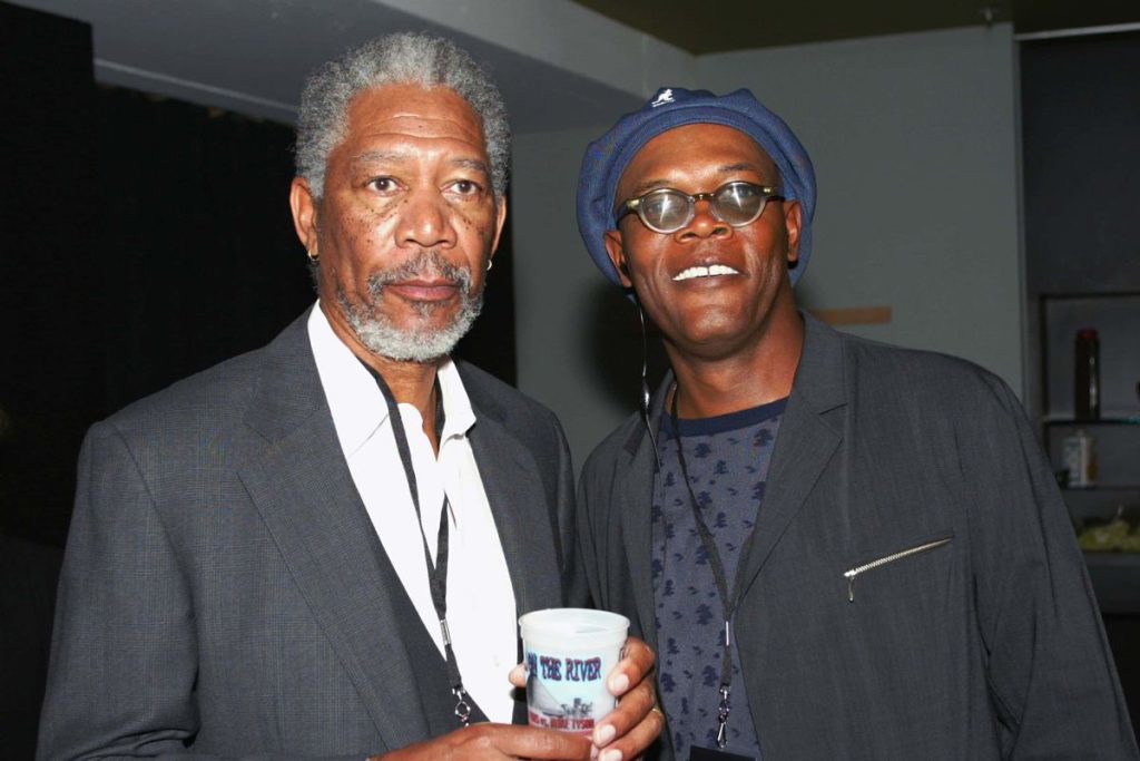Morgan Freeman with Samuel L. Jackson