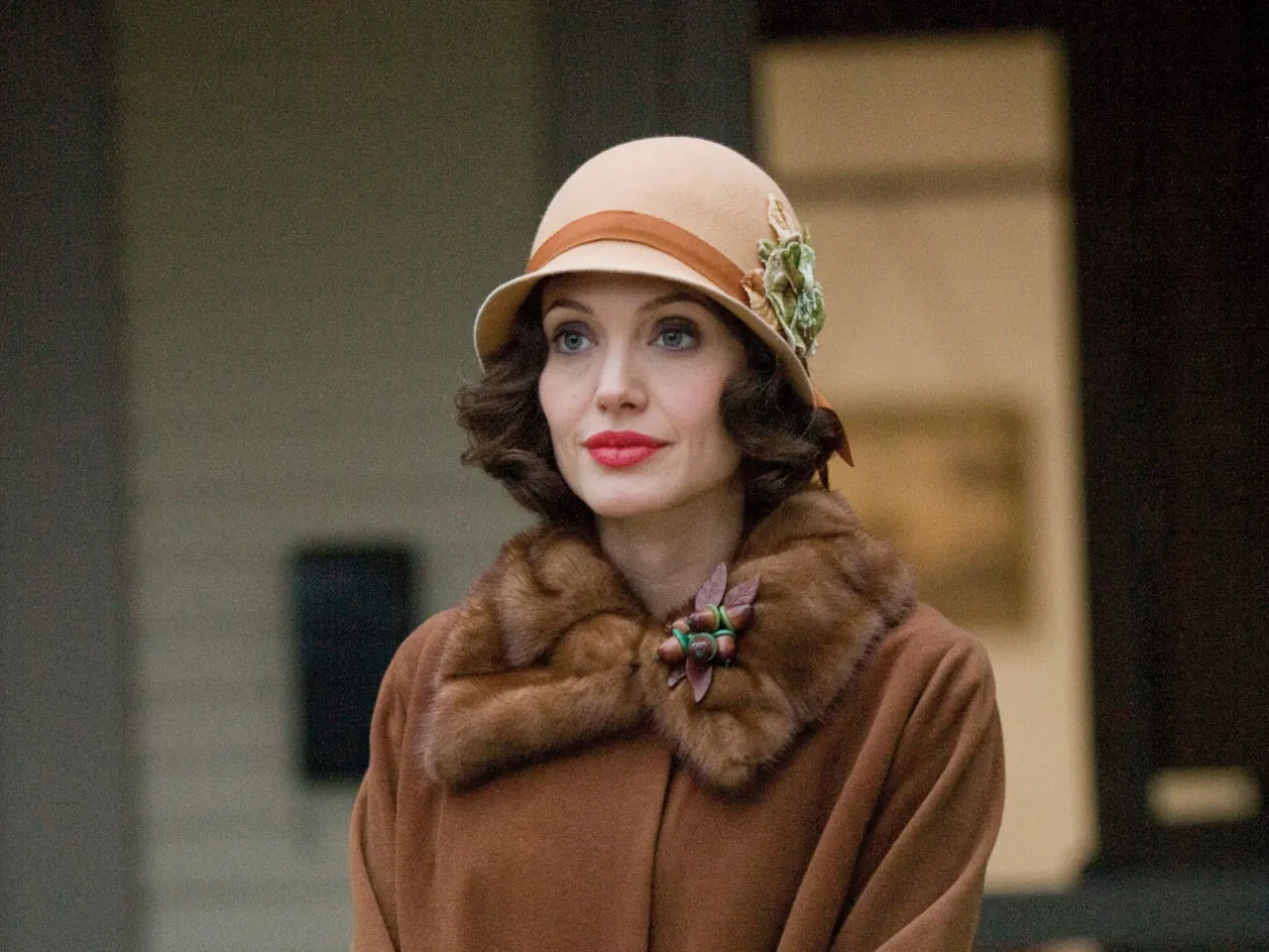 Angelina Jolie in a still from Changeling