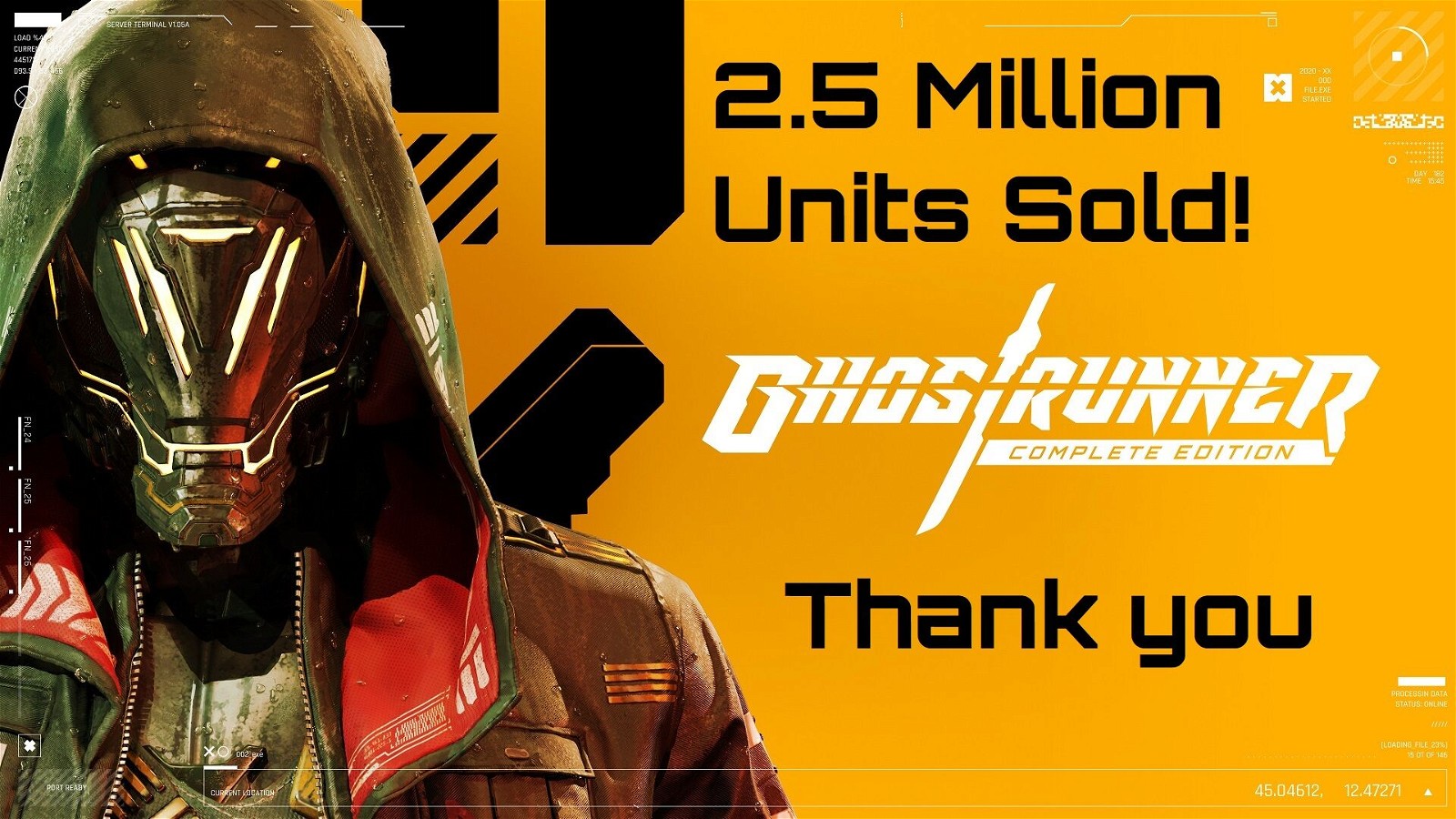 Ghostrunner has reached an amazing milestone, selling over 2.5 million copies since its launch in 2020.