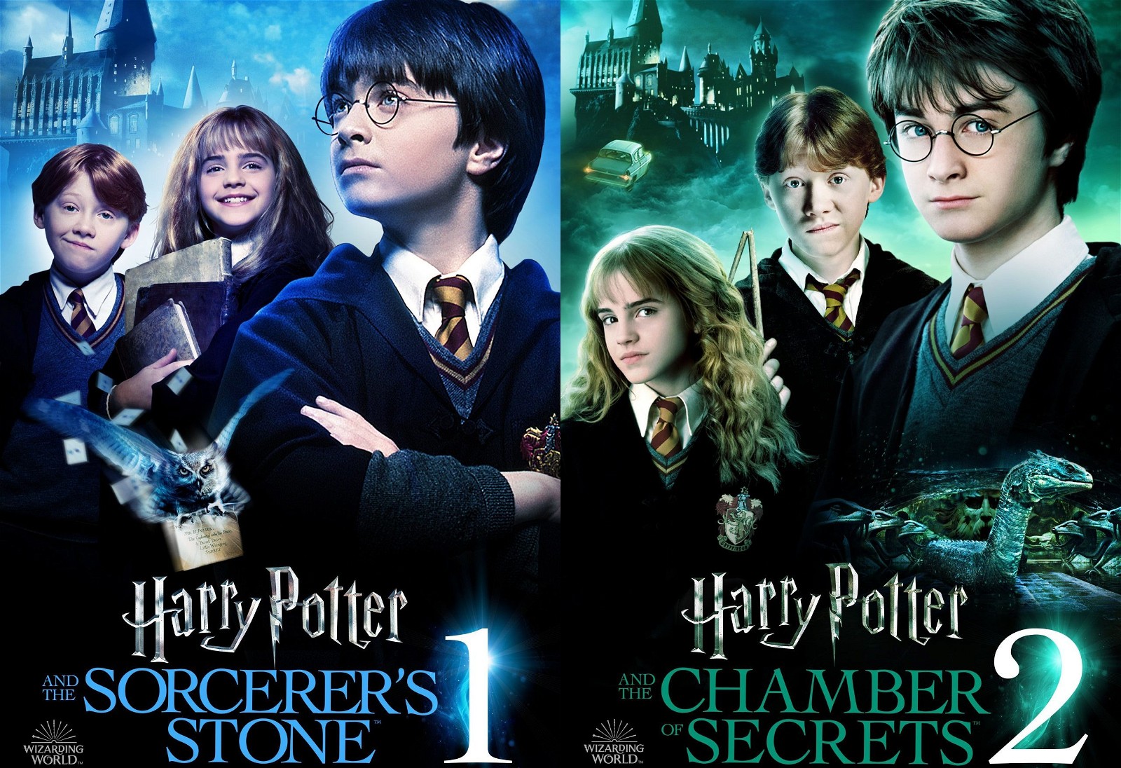 The two HP films directed by Chris Columbus