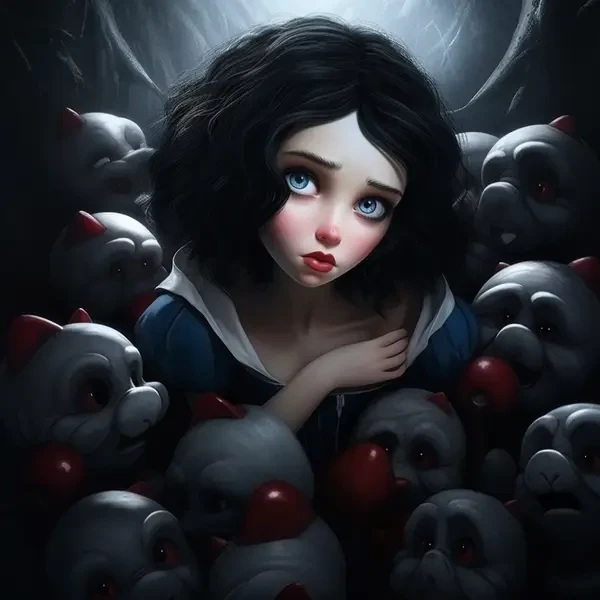 AI Generated Image of Snow White