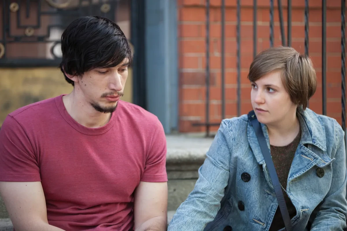 Adam Driver and Lena Dunham in HBO's Girls