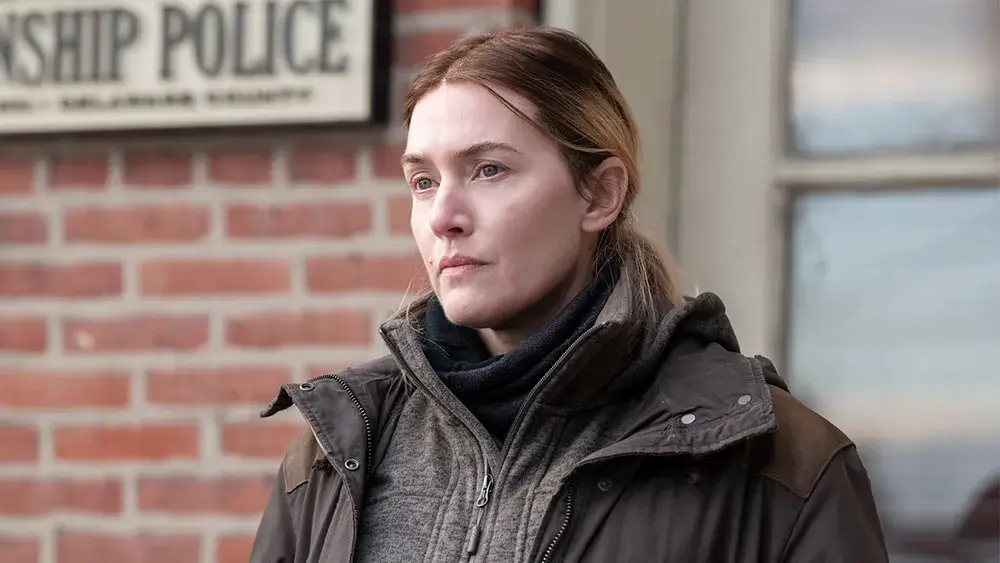 Kate Winslet in a still from Mare of Easttown (2021)