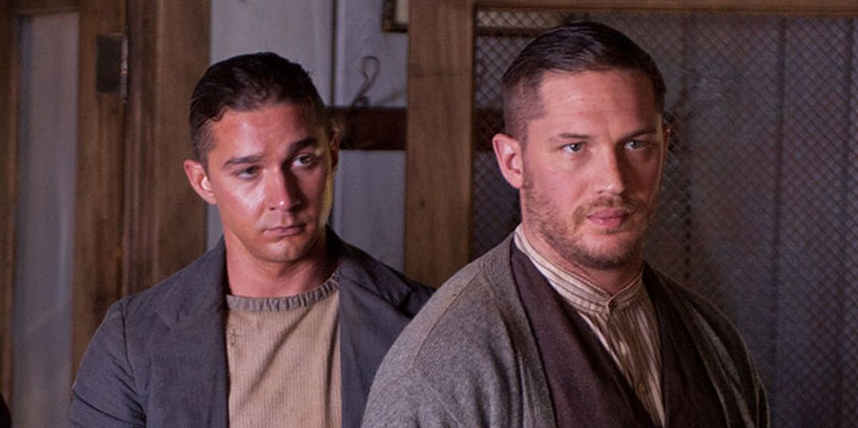 Shia LaBeouf and Tom Hardy in a still from Lawless 
