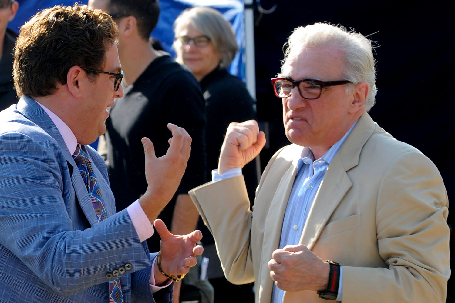 Jonah Hill with Martin Scorsese