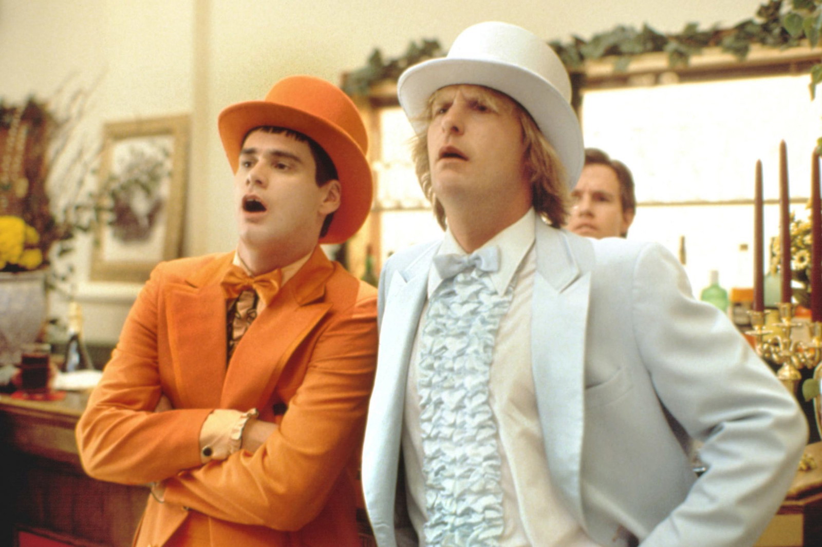 Jeff Daniels and Jim Carrey in Dumb and Dumber movie