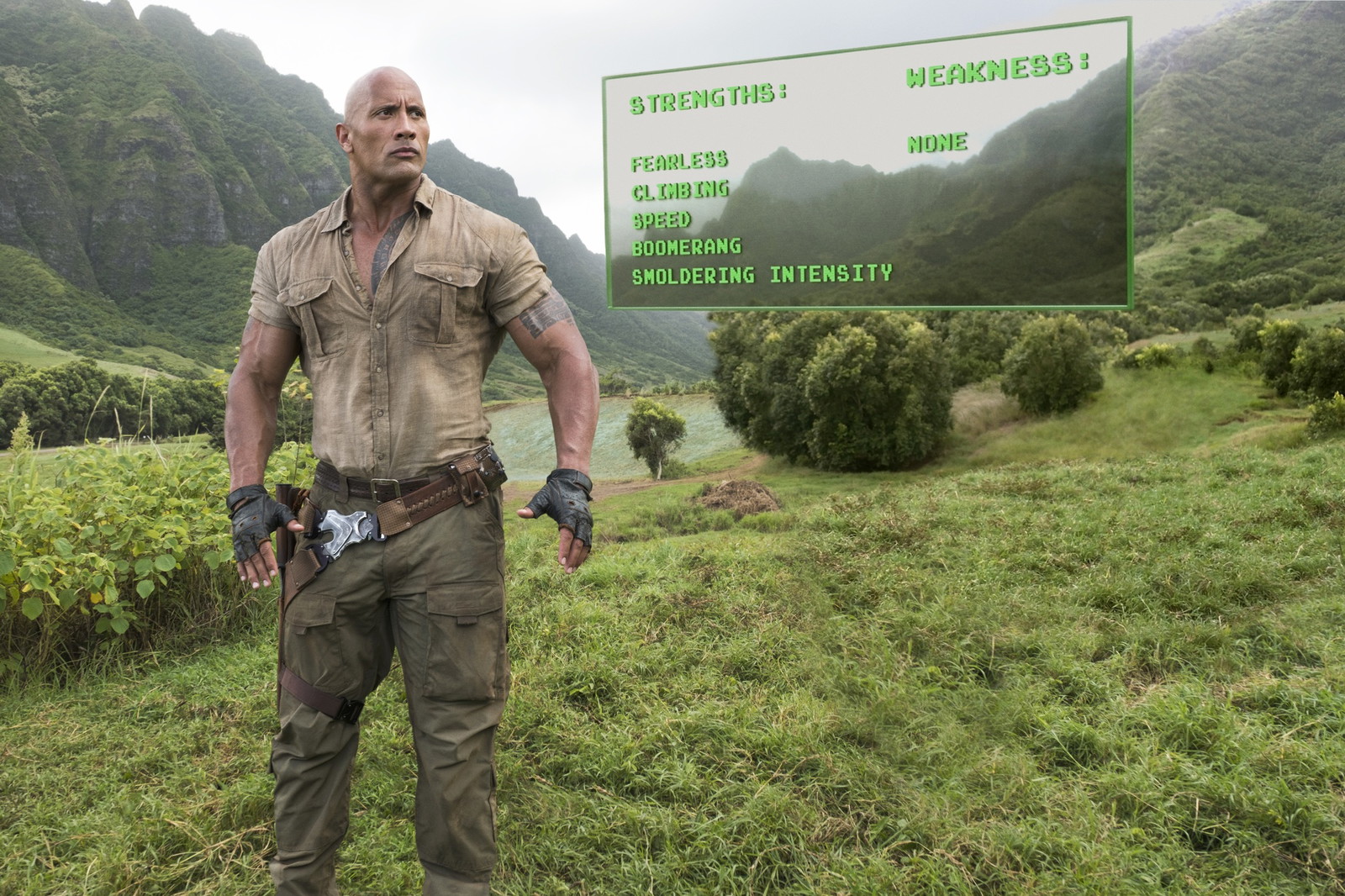 Dwayne Johnson in Jumanji: Welcome to the Jungle 