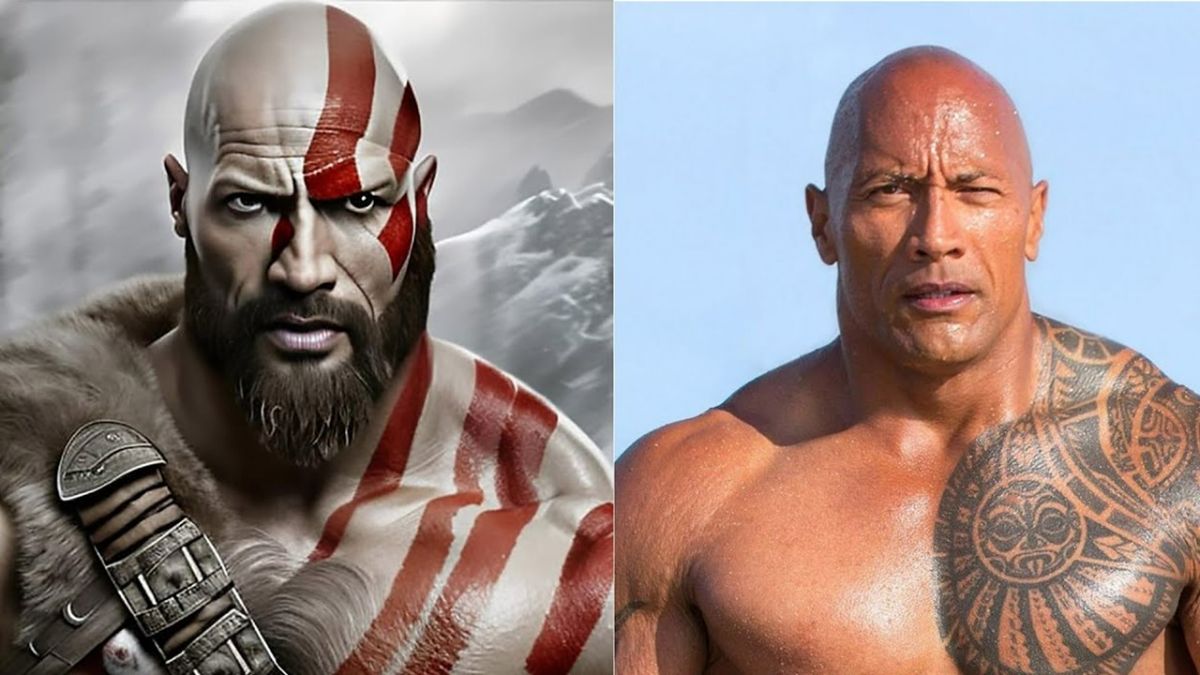 Kratos and Dwayne Johnson