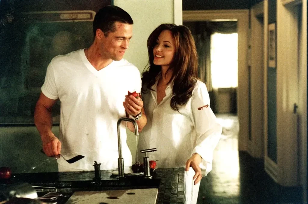 A still from the movie Mr. and Mrs. Smith