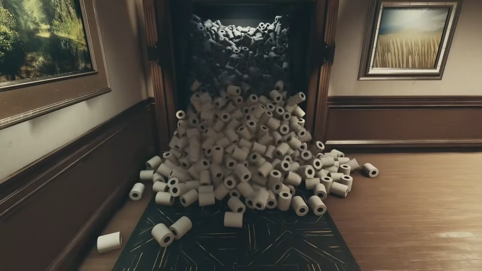 Toilet Paper Rolls spawned in Starfield