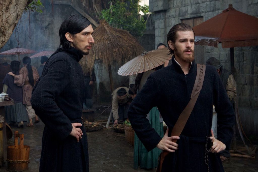  Adam Driver, and Andrew Garfield in the film Silence