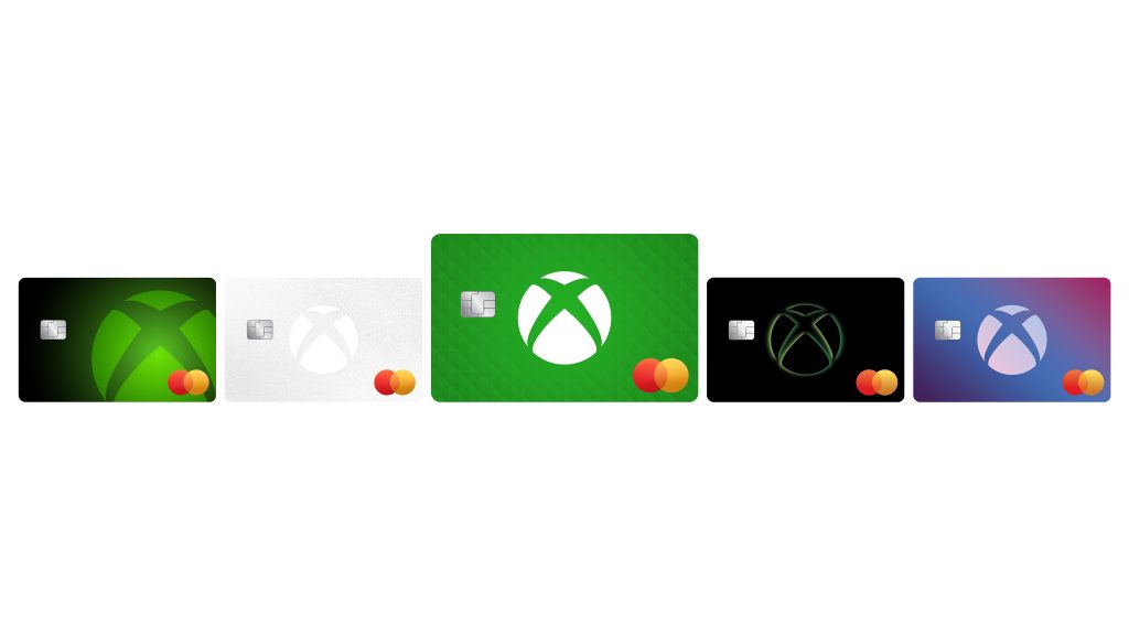 The Xbox Mastercard will be available in five designs - and you can personalize it with your gamer tag. Image credit: Xbox